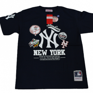 Playera Yankees Stamps Negro