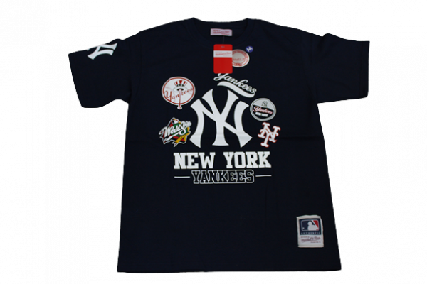 Playera Yankees Stamps Negro