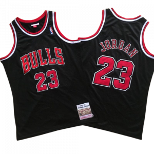 Jersey Michael Jordan #23 Bulls Negro 97-98