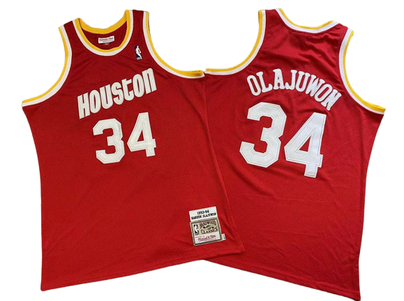 Jersey Hakeem Olajuwon #34 Houston Rockets