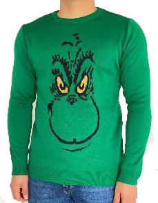 Ugly Sweaters Suéter Navideño Grinch Verde