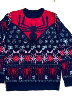 Ugly Sweaters-Suéter Navideño Spiderman Azul
