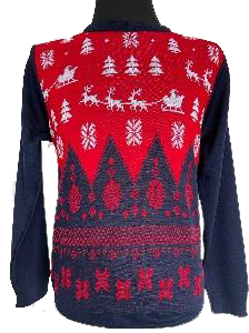 Ugly Sweaters-Suéter Navideño Santa Trineos